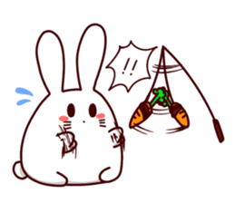 Short legs rabbit sticker #5401079