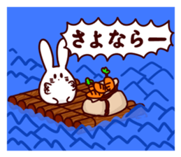 Short legs rabbit sticker #5401083