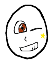 Face Egg sticker #5401486