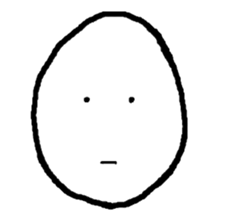 Face Egg sticker #5401487