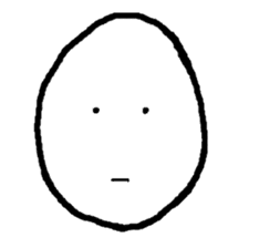 Face Egg sticker #5401487