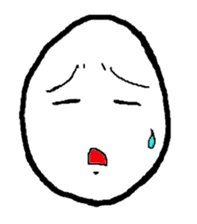 Face Egg sticker #5401488