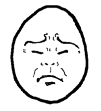 Face Egg sticker #5401489