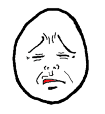 Face Egg sticker #5401490