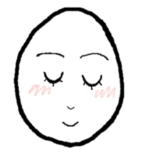 Face Egg sticker #5401492