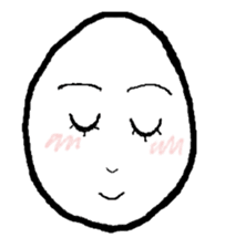 Face Egg sticker #5401492
