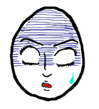Face Egg sticker #5401503