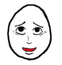 Face Egg sticker #5401508