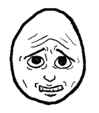 Face Egg sticker #5401509