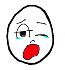 Face Egg sticker #5401512