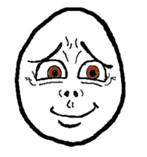 Face Egg sticker #5401517