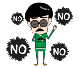 Cute beard uncle sticker #5402023