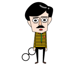 Cute beard uncle sticker #5402024