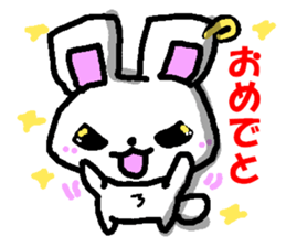 The Earring Rabbit sticker #5403687