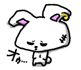 The Earring Rabbit sticker #5403693