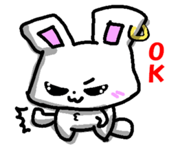 The Earring Rabbit sticker #5403704