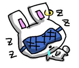 The Earring Rabbit sticker #5403715