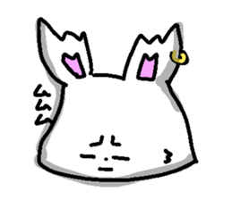 The Earring Rabbit sticker #5403722