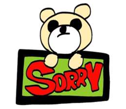 my name is bear desu kenn domo sticker #5404624