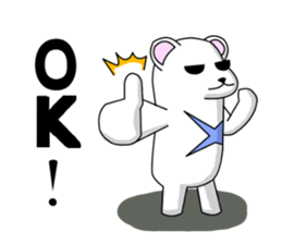 C-tan.(polar bear) for daily life. sticker #5405004