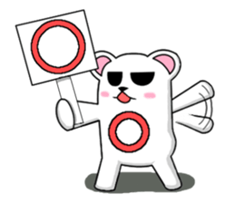 C-tan.(polar bear) for daily life. sticker #5405039