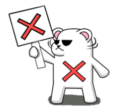 C-tan.(polar bear) for daily life. sticker #5405043