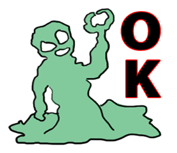 An unknown living entity amoeba sticker #5405170