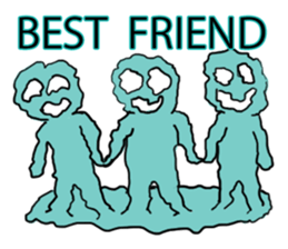 An unknown living entity amoeba sticker #5405201