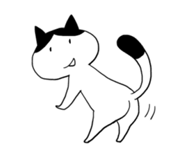 Okame cat and Cockatiel sticker #5405809