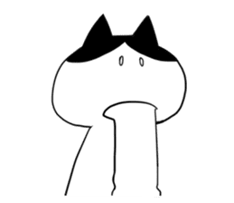 Okame cat and Cockatiel sticker #5405811