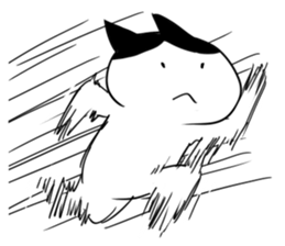 Okame cat and Cockatiel sticker #5405830