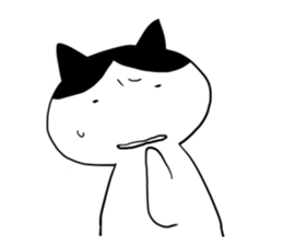 Okame cat and Cockatiel sticker #5405834