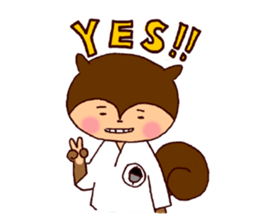 Karate Squirrel sticker #5406894