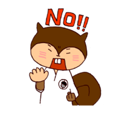 Karate Squirrel sticker #5406895