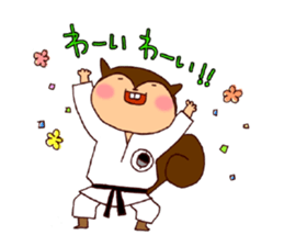Karate Squirrel sticker #5406911