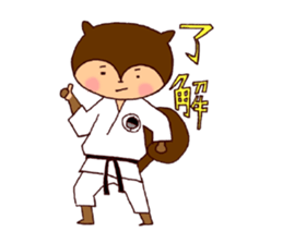 Karate Squirrel sticker #5406918