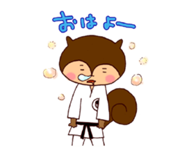 Karate Squirrel sticker #5406919