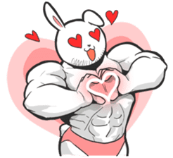 Rabbo the Muscle Rabbit 2: Reloaded sticker #5407245