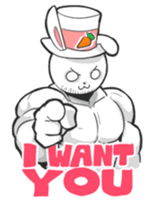 Rabbo the Muscle Rabbit 2: Reloaded sticker #5407253