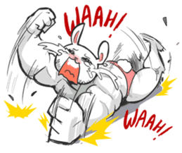 Rabbo the Muscle Rabbit 2: Reloaded sticker #5407260
