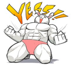 Rabbo the Muscle Rabbit 2: Reloaded sticker #5407270
