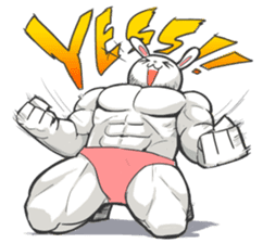 Rabbo the Muscle Rabbit 2: Reloaded sticker #5407270
