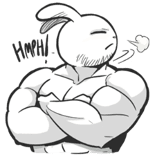 Rabbo the Muscle Rabbit 2: Reloaded sticker #5407272