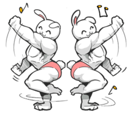 Rabbo the Muscle Rabbit 2: Reloaded sticker #5407280