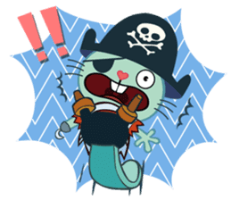 Happy Tree Friends Pretty Style By Keez Sticker Happy Tree Friends Pretty Style By Keez Sticker