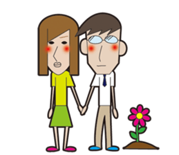 Couple sticker clumsy sticker #5408087