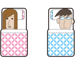 Couple sticker clumsy sticker #5408090