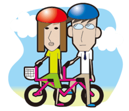 Couple sticker clumsy sticker #5408095