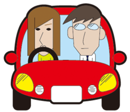 Couple sticker clumsy sticker #5408096