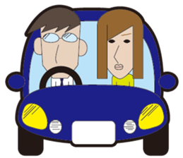 Couple sticker clumsy sticker #5408097